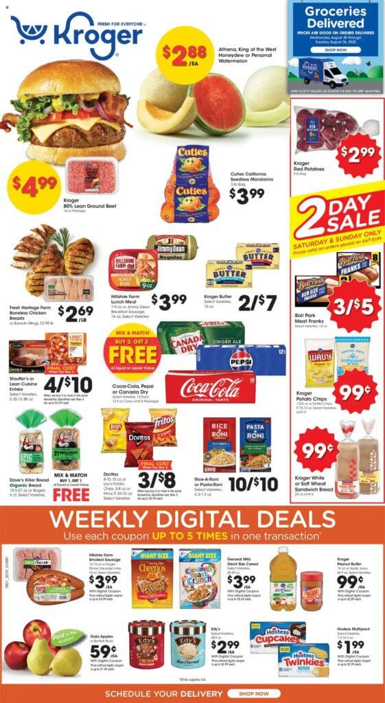 KROGER Weekly ad from 08/20/2025 >> Ad for next week