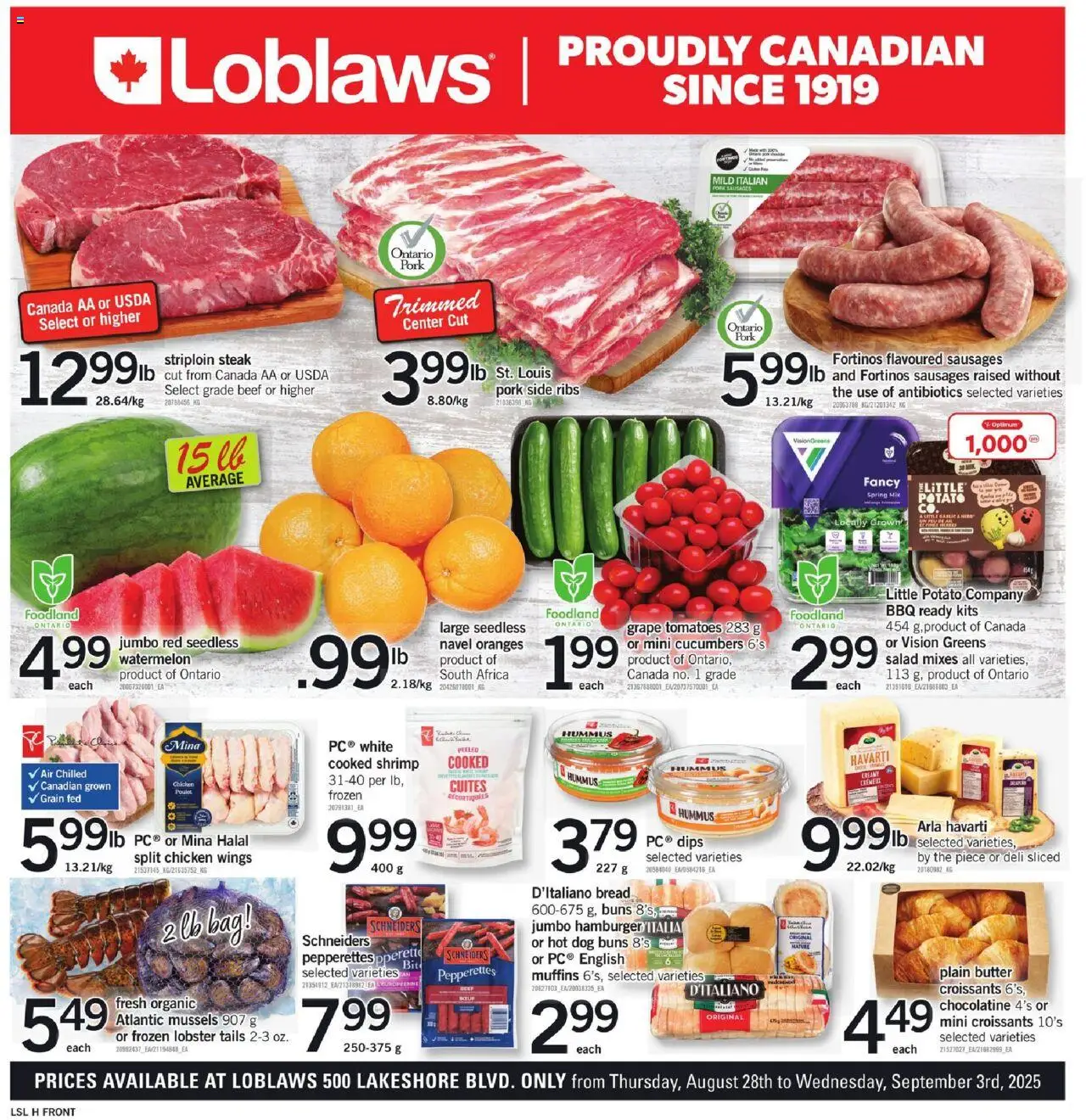 Loblaws weekly flyer starting Aug 28, 2025 ⭐️