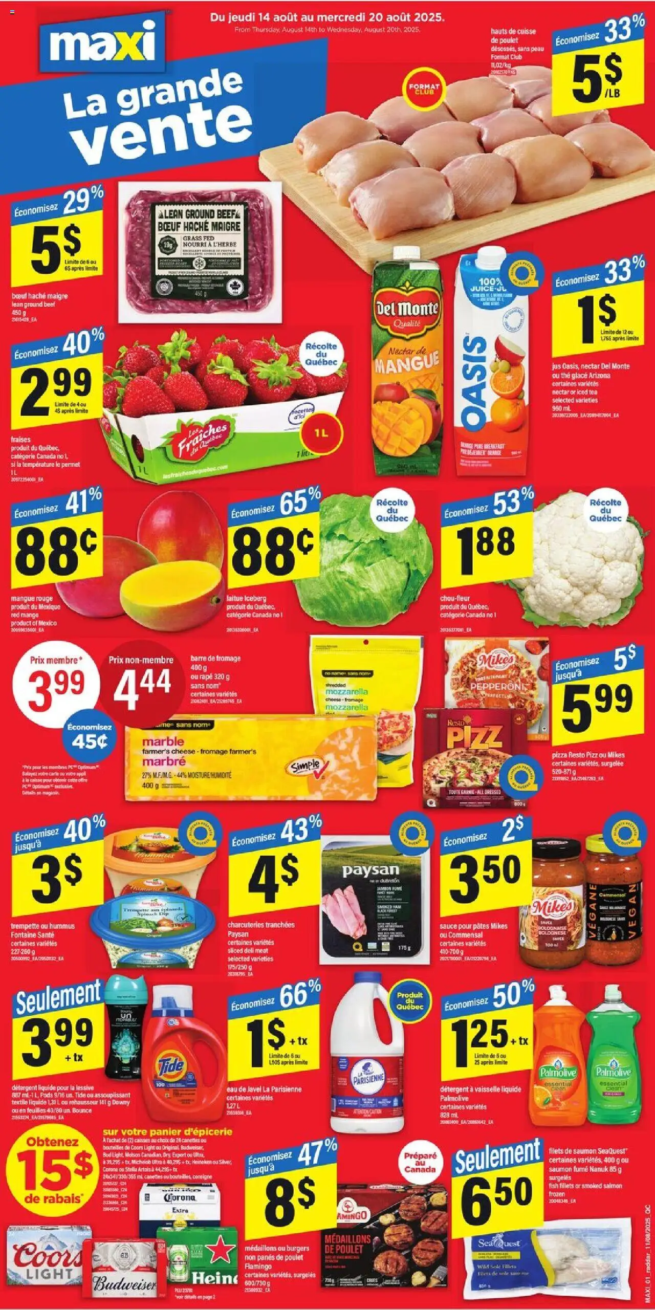Maxi weekly flyer starting Aug 14, 2025 ⭐️