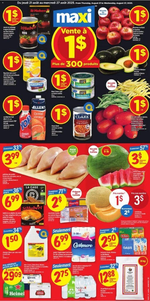 Maxi weekly flyer starting Aug 21, 2025 ⭐️