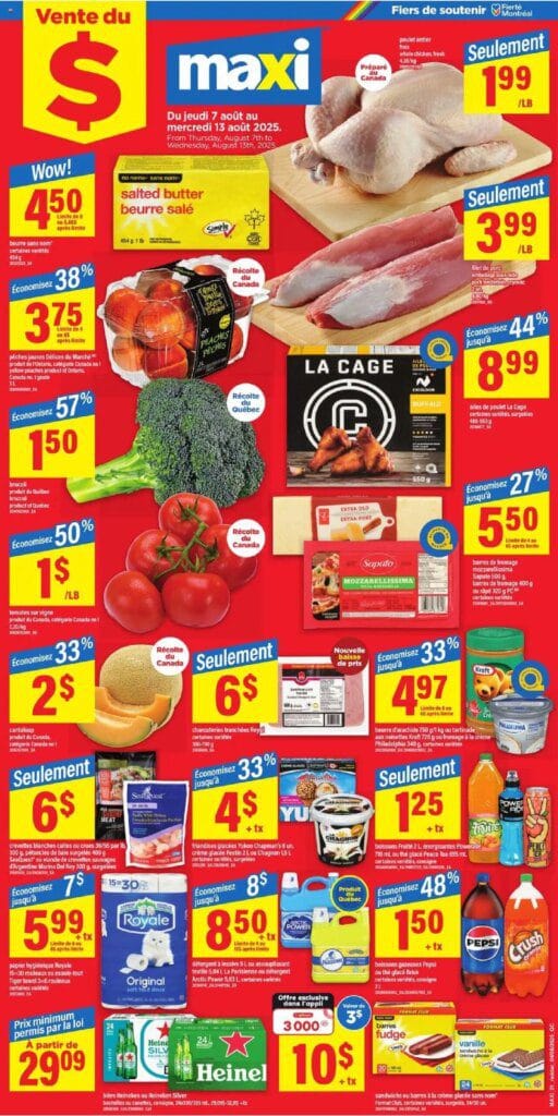 Maxi weekly flyer starting Aug 7, 2025 ⭐️