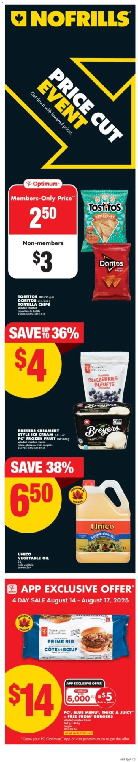 No Frills weekly flyer starting Aug 14, 2025 ⭐️