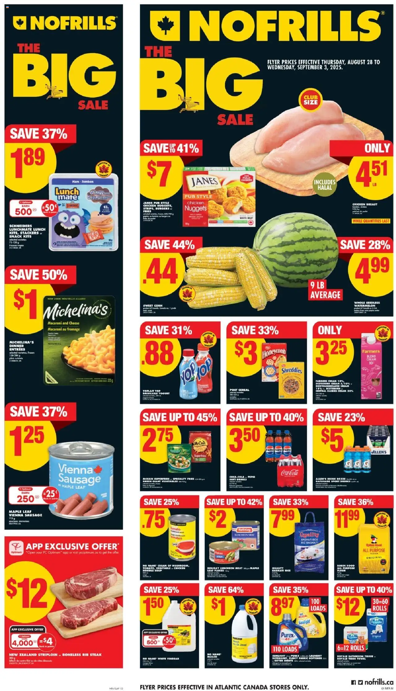 No Frills weekly flyer starting Aug 28, 2025 ⭐️