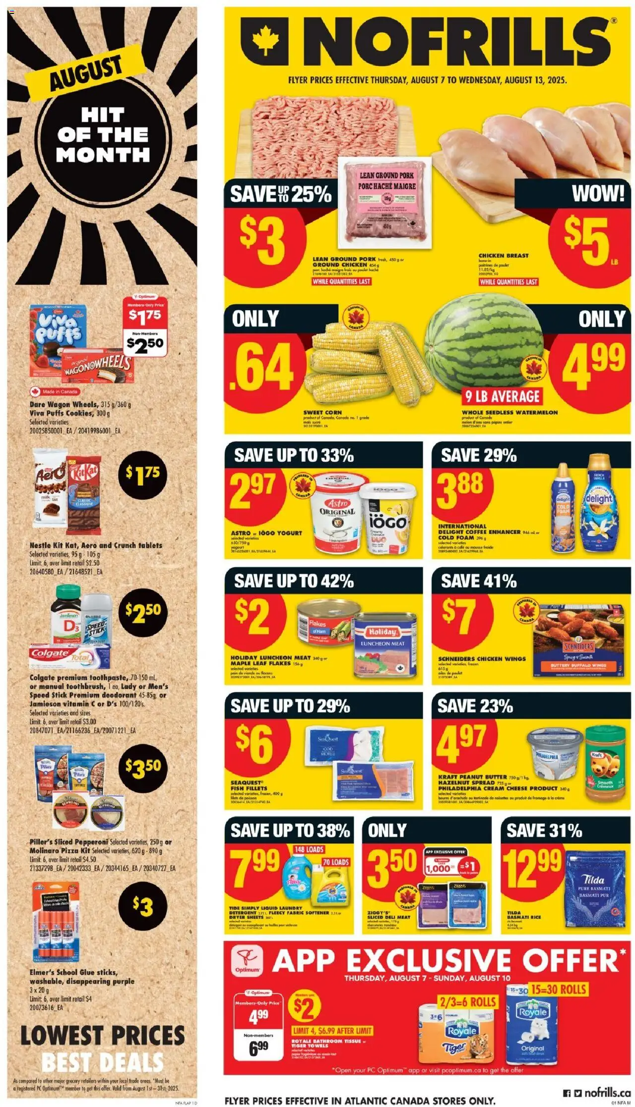 No Frills flyer valid from Aug 07, 2025 - page number 1