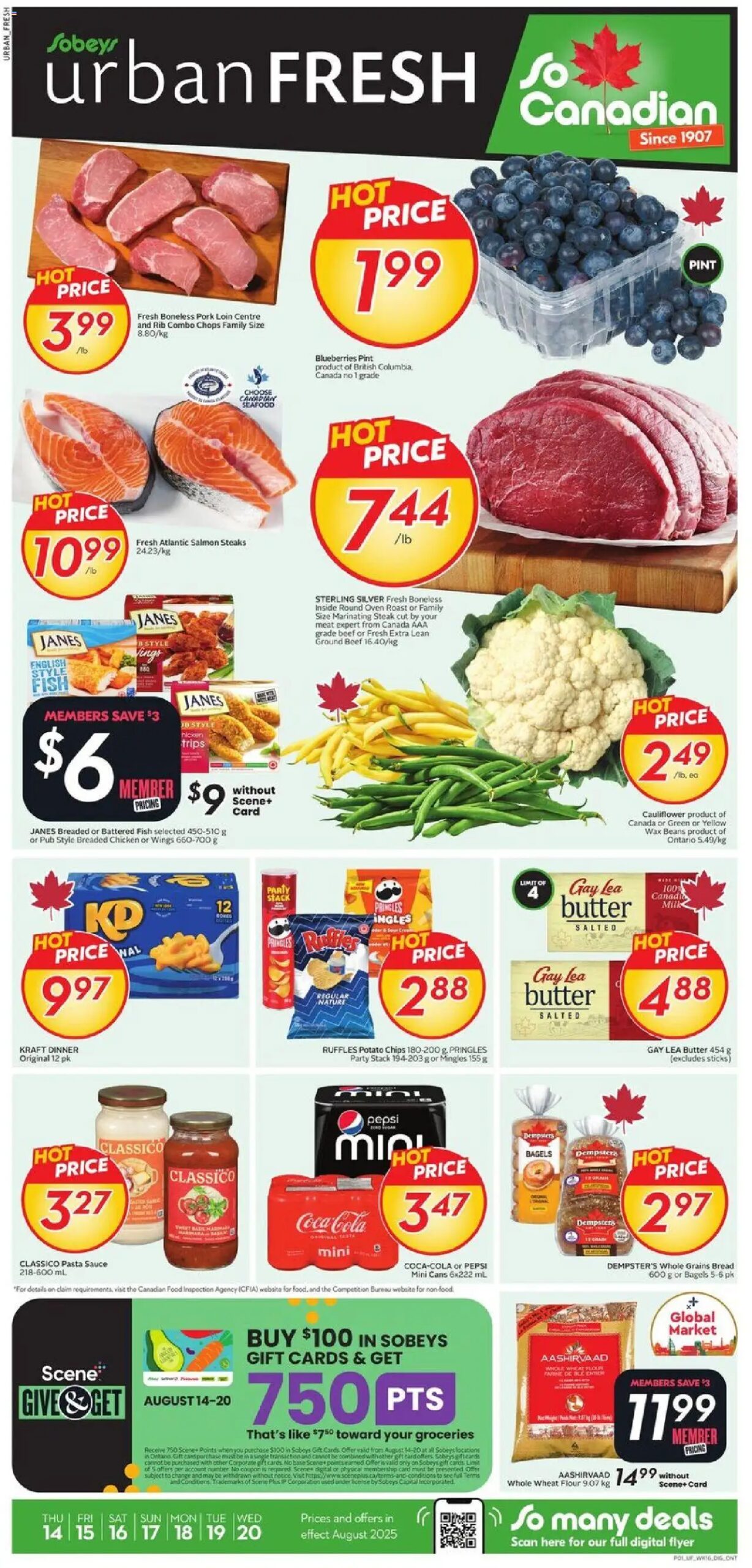 Sobeys weekly flyer starting Aug 14, 2025 ⭐️