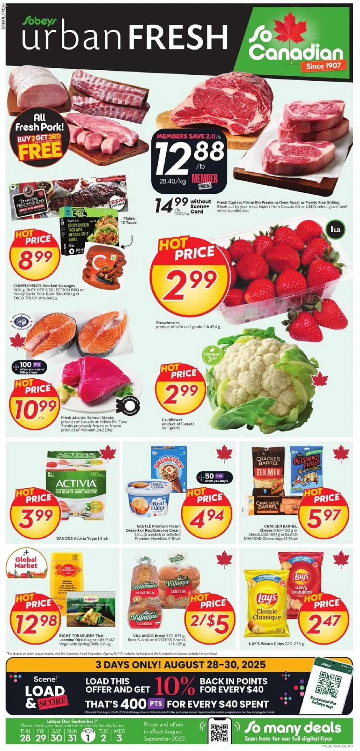 Sobeys weekly flyer starting Aug 28, 2025 ⭐️