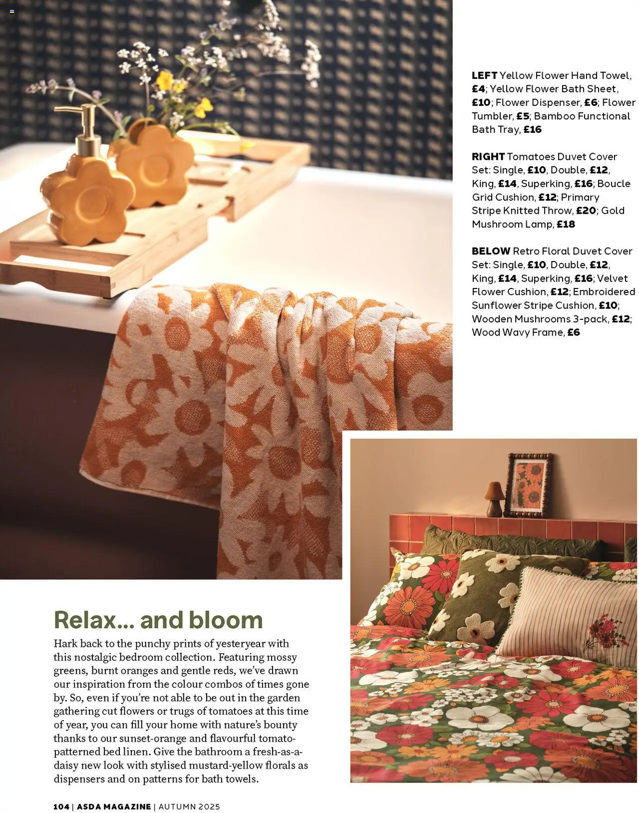  | Page: 104 | Products: Bath, Oranges, Tomatoes, Mushrooms