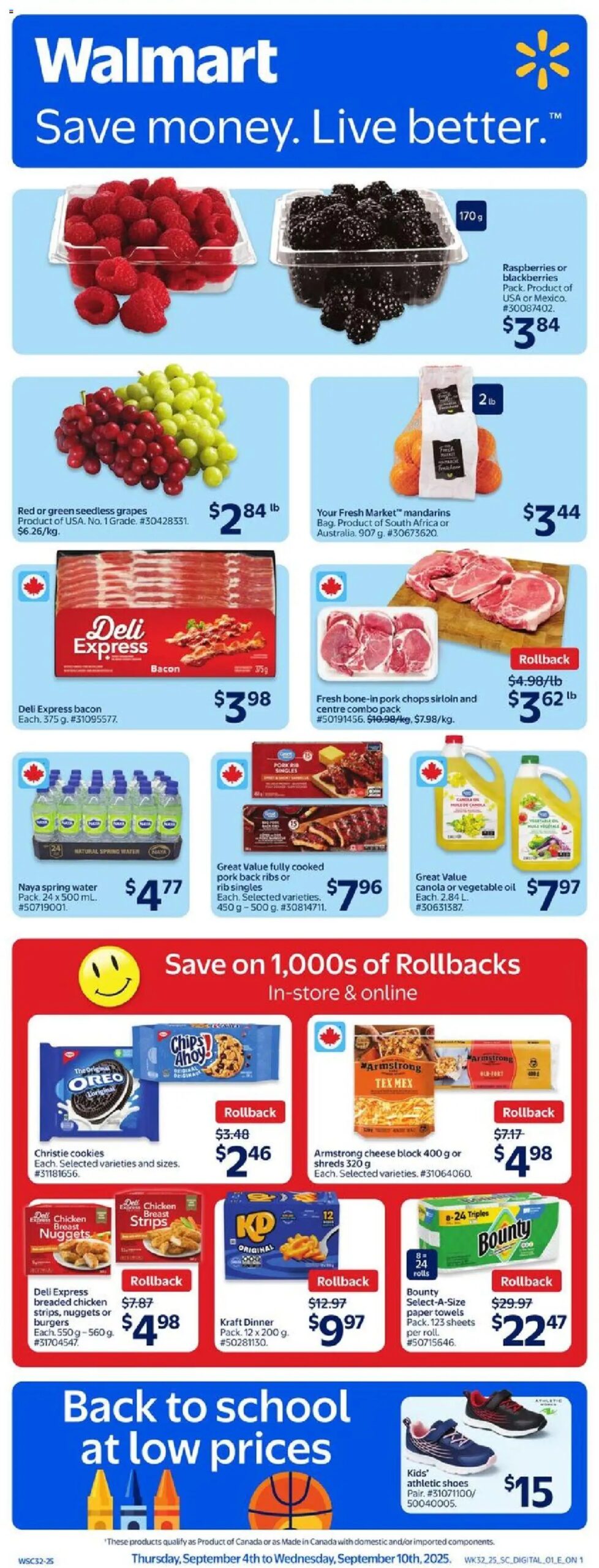 Walmart weekly flyer starting Sep 4, 2025 ⭐️