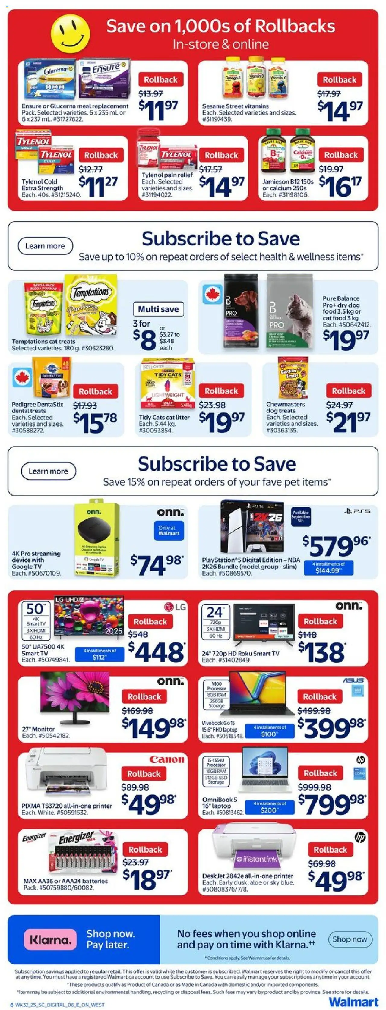 Walmart flyer valid from Sep 04, 2025 - page number 9