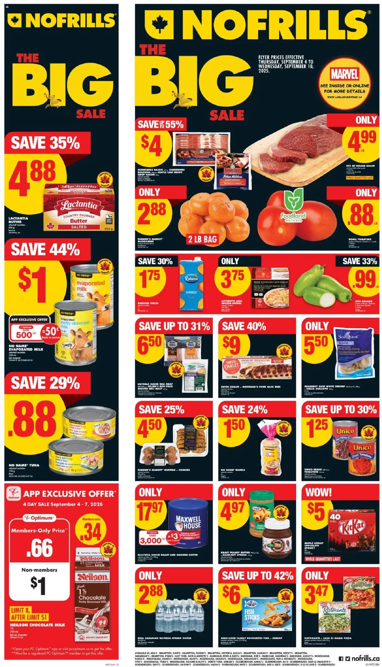 No Frills weekly flyer starting Sep 4, 2025 ⭐️