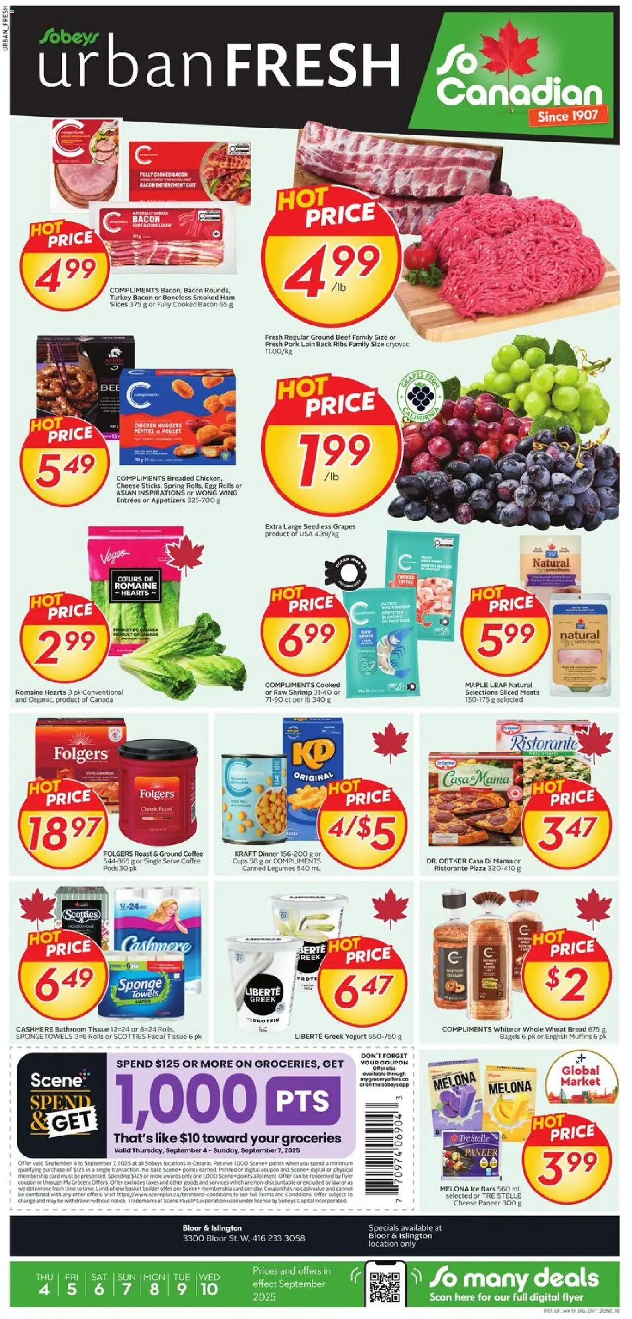 Sobeys flyer valid from Sep 04, 2025 - page number 1