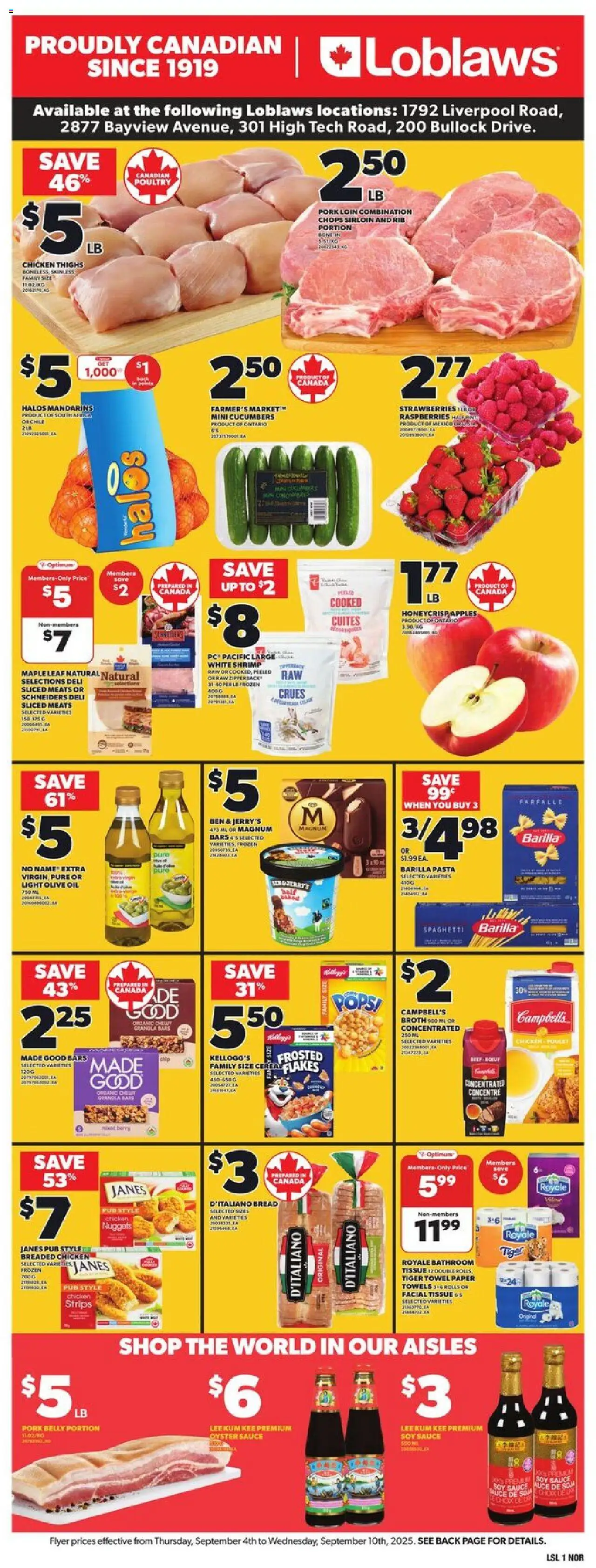Loblaws flyer valid from Sep 04, 2025 - page number 4