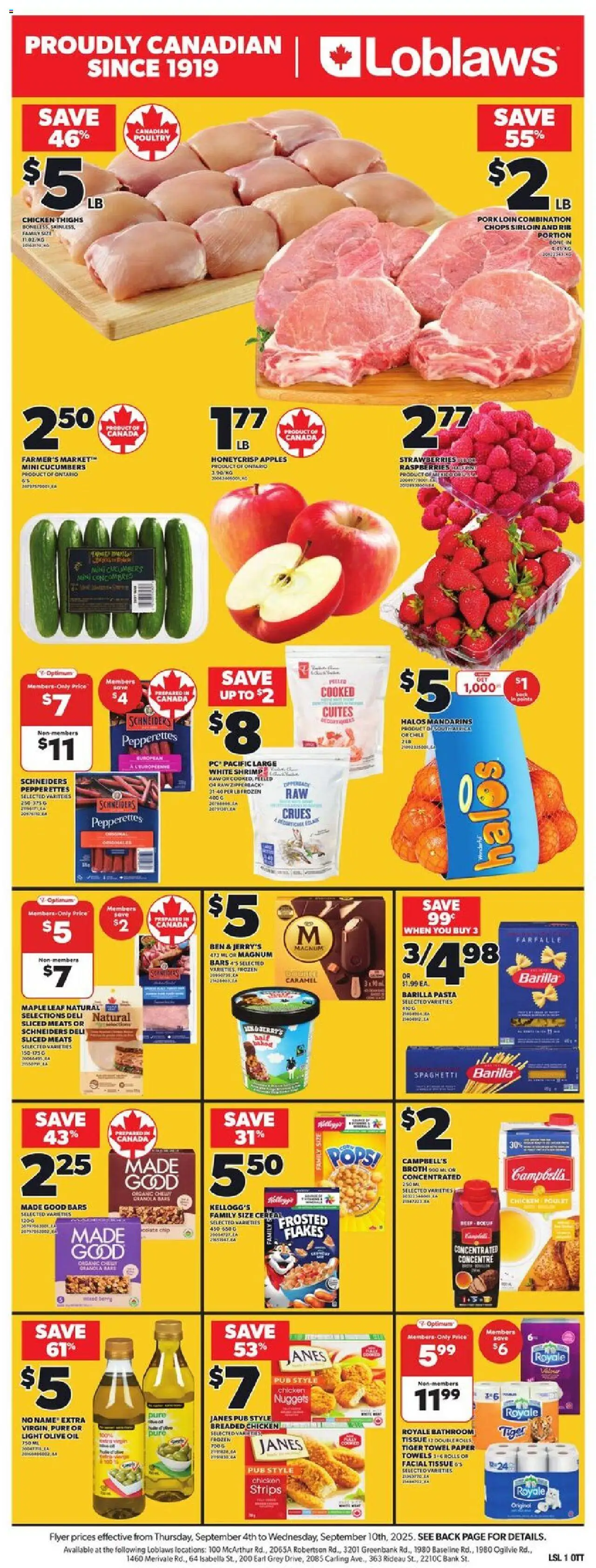 Loblaws flyer valid from Sep 04, 2025 - page number 4