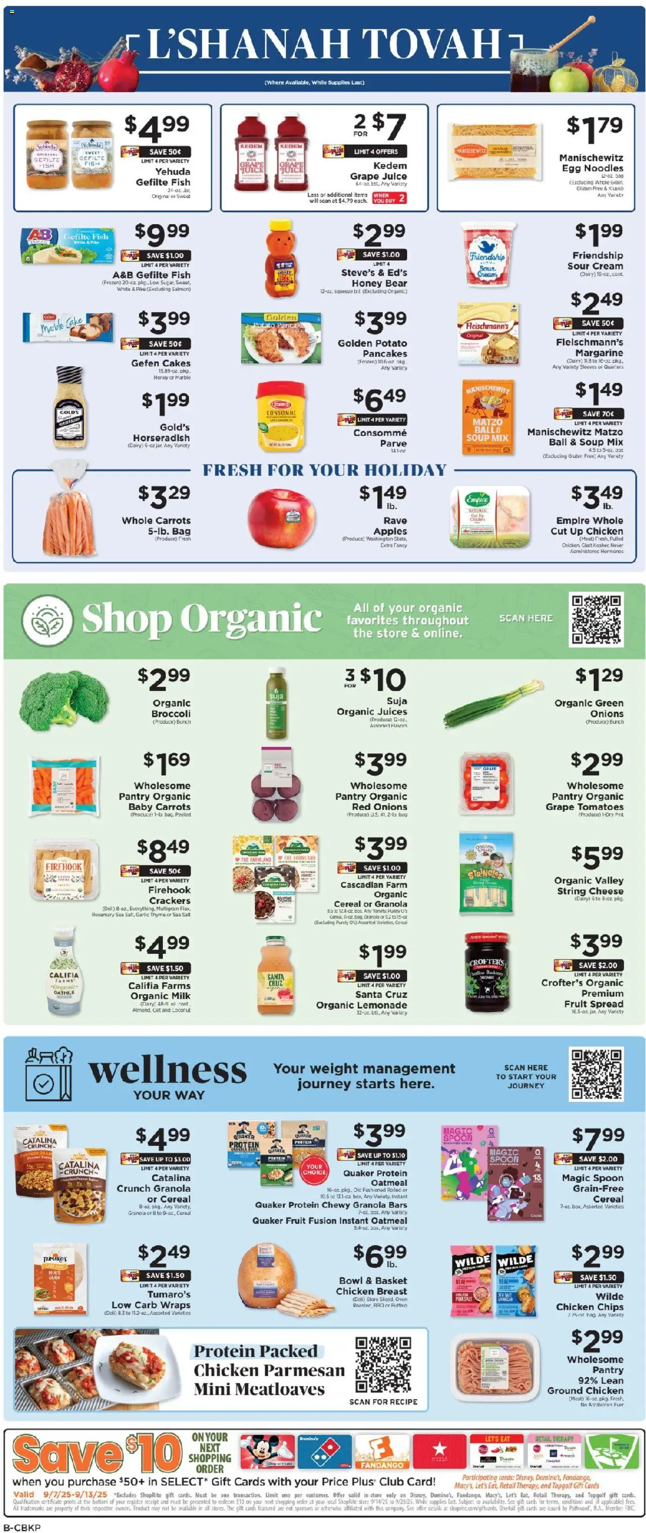ShopRite Circular from 09/07/2025 >> Weekly Ad, flyer - Page number 10