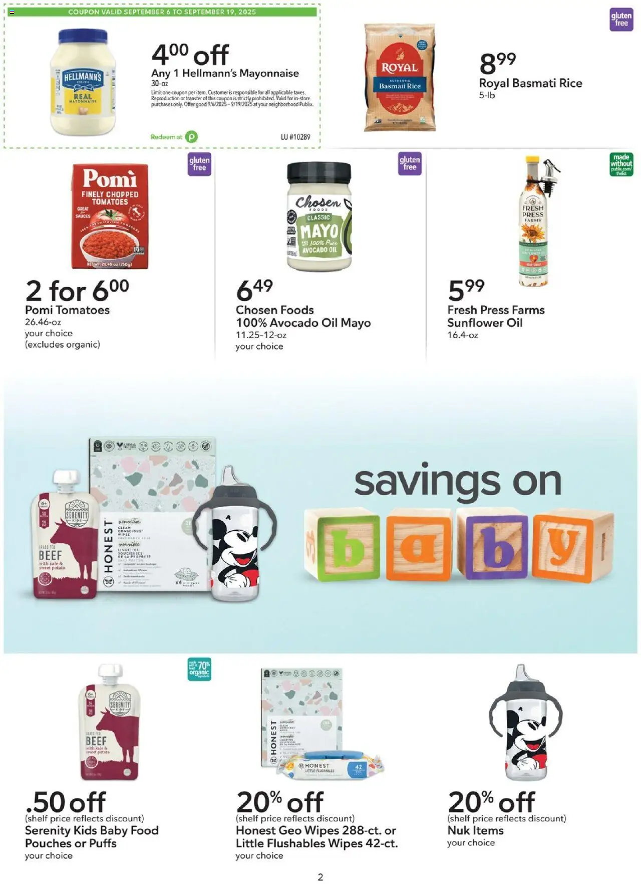 Publix Weekly ad from (09/06/2025) - Ad this week, Flyer - Page number 2
