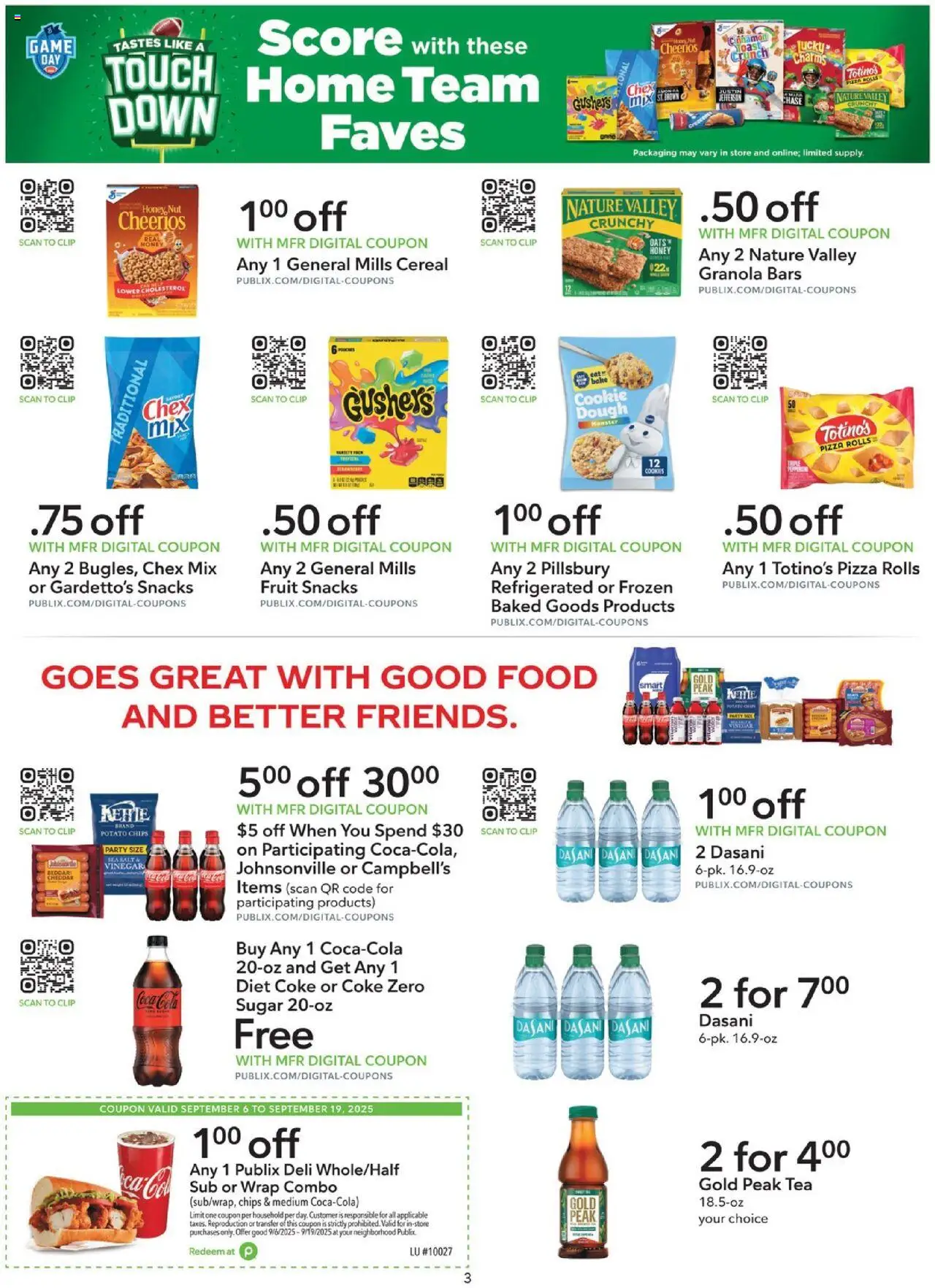 Publix Weekly ad from (09/06/2025) - Ad this week, Flyer - Page number 3