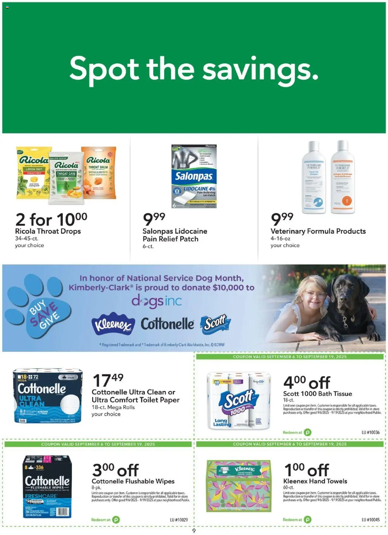Publix Weekly ad from (09/06/2025) - Ad this week, Flyer - Page number 9