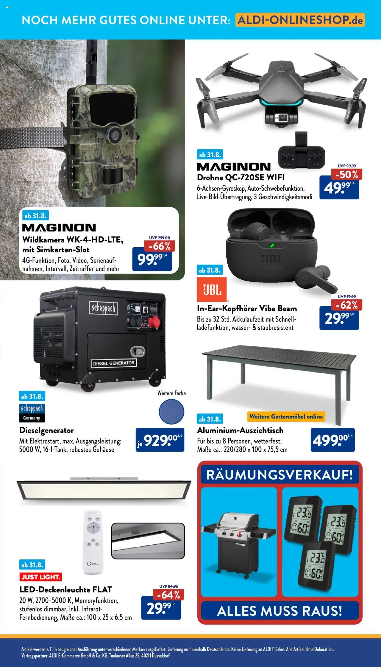 ALDI Prospekt ab 01.09.2025 zum Blättern: Onlineshop - Seite 3