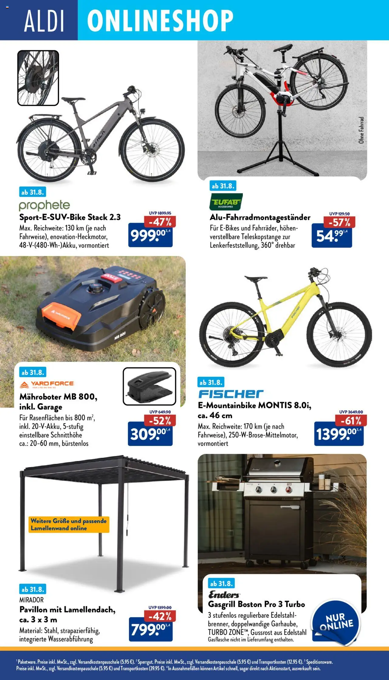 ALDI Prospekt ab 01.09.2025 zum Blättern: Onlineshop - Seite 4