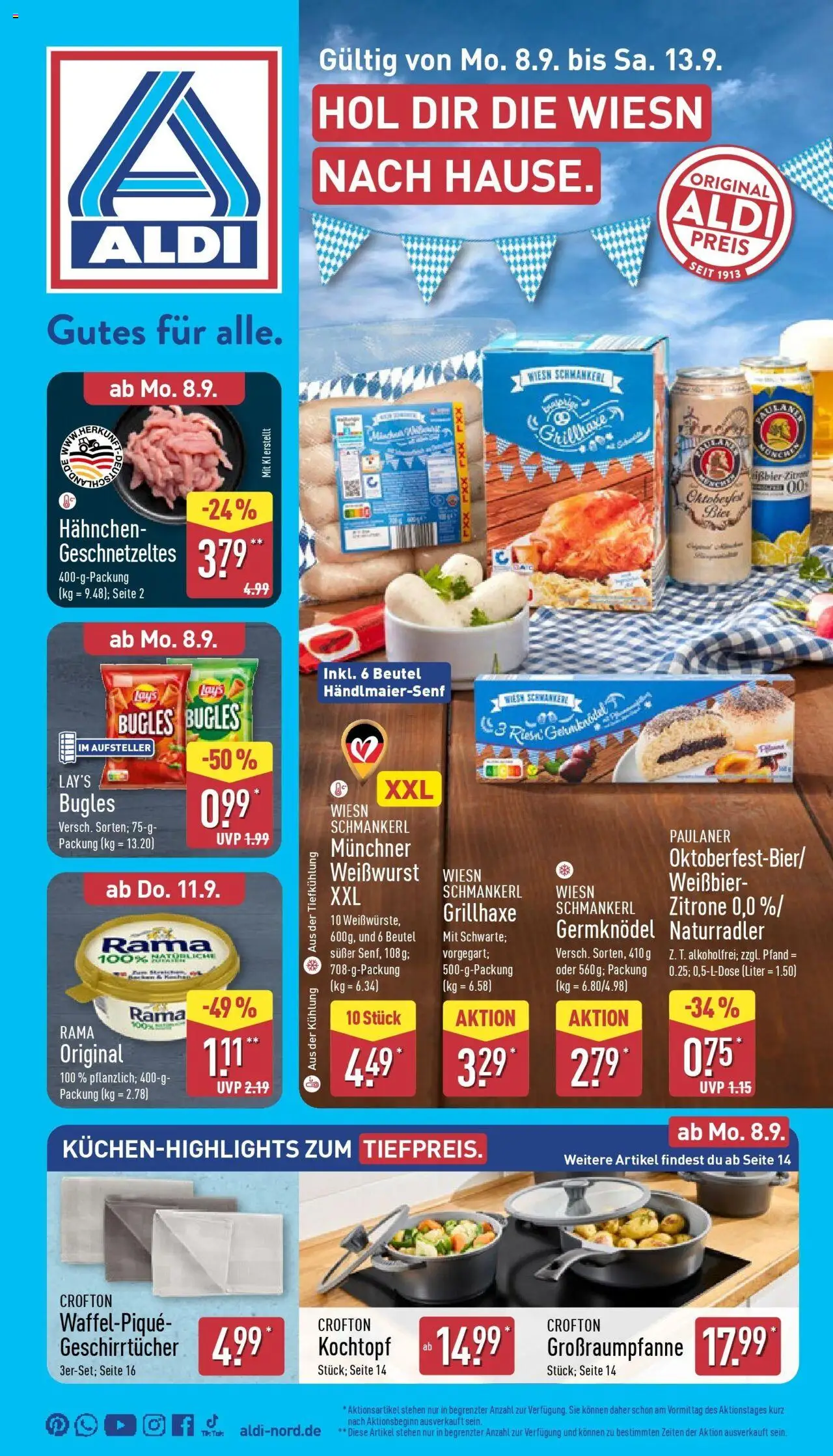 ALDI Prospekt ab 07.09.2025 zum Blättern: ALDI Nord: Wochenangebote