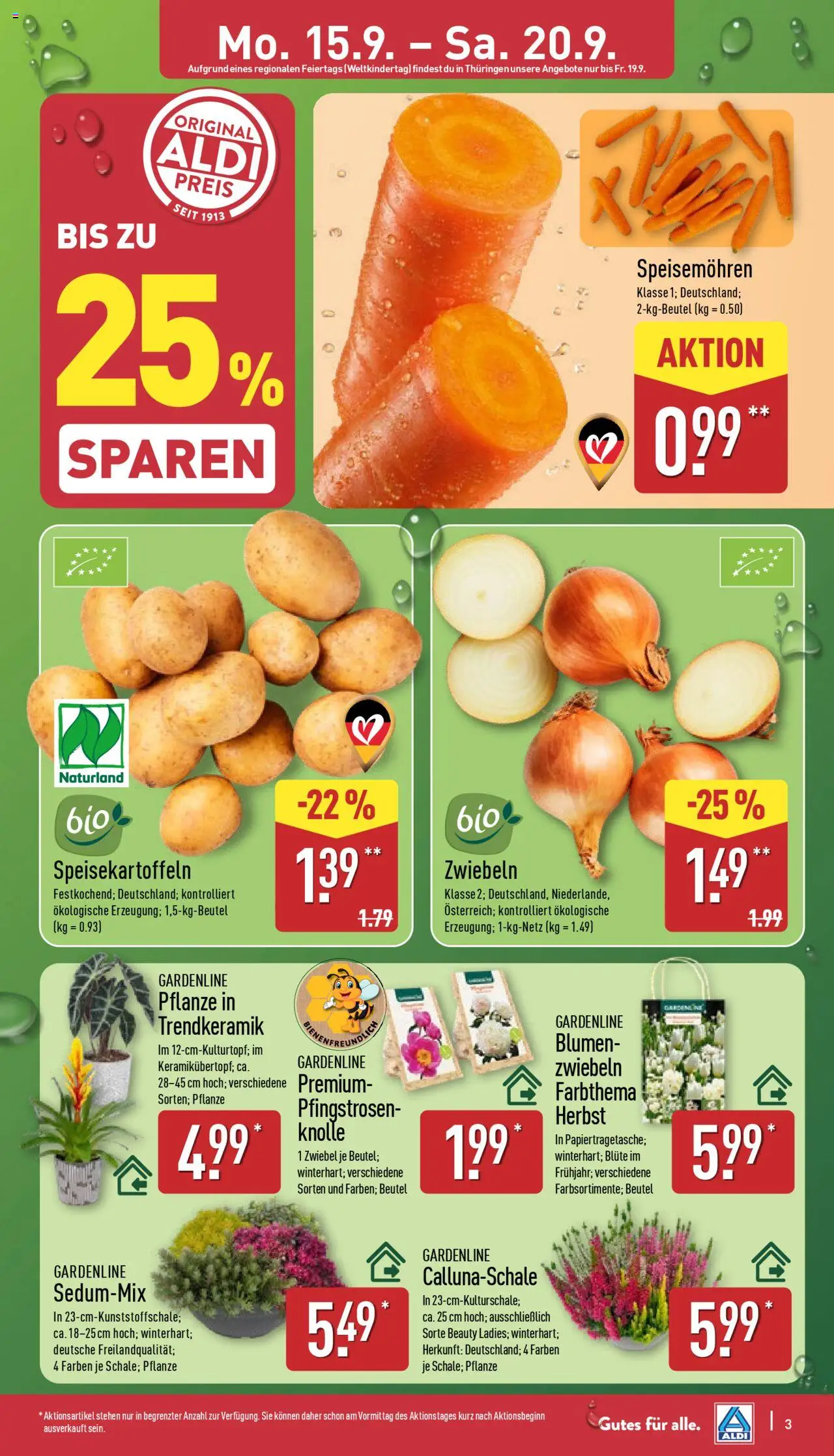 ALDI Prospekt ab 15.09.2025 zum Blättern: Prospekt - Seite 3