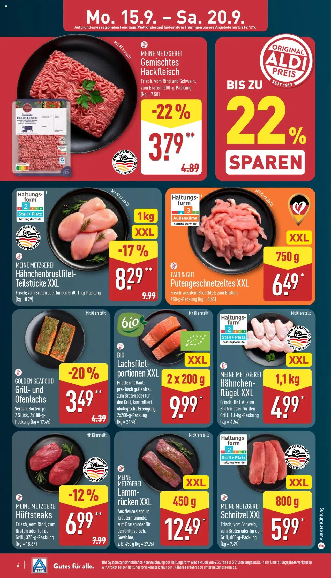 ALDI Prospekt ab 15.09.2025 zum Blättern: Prospekt - Seite 4