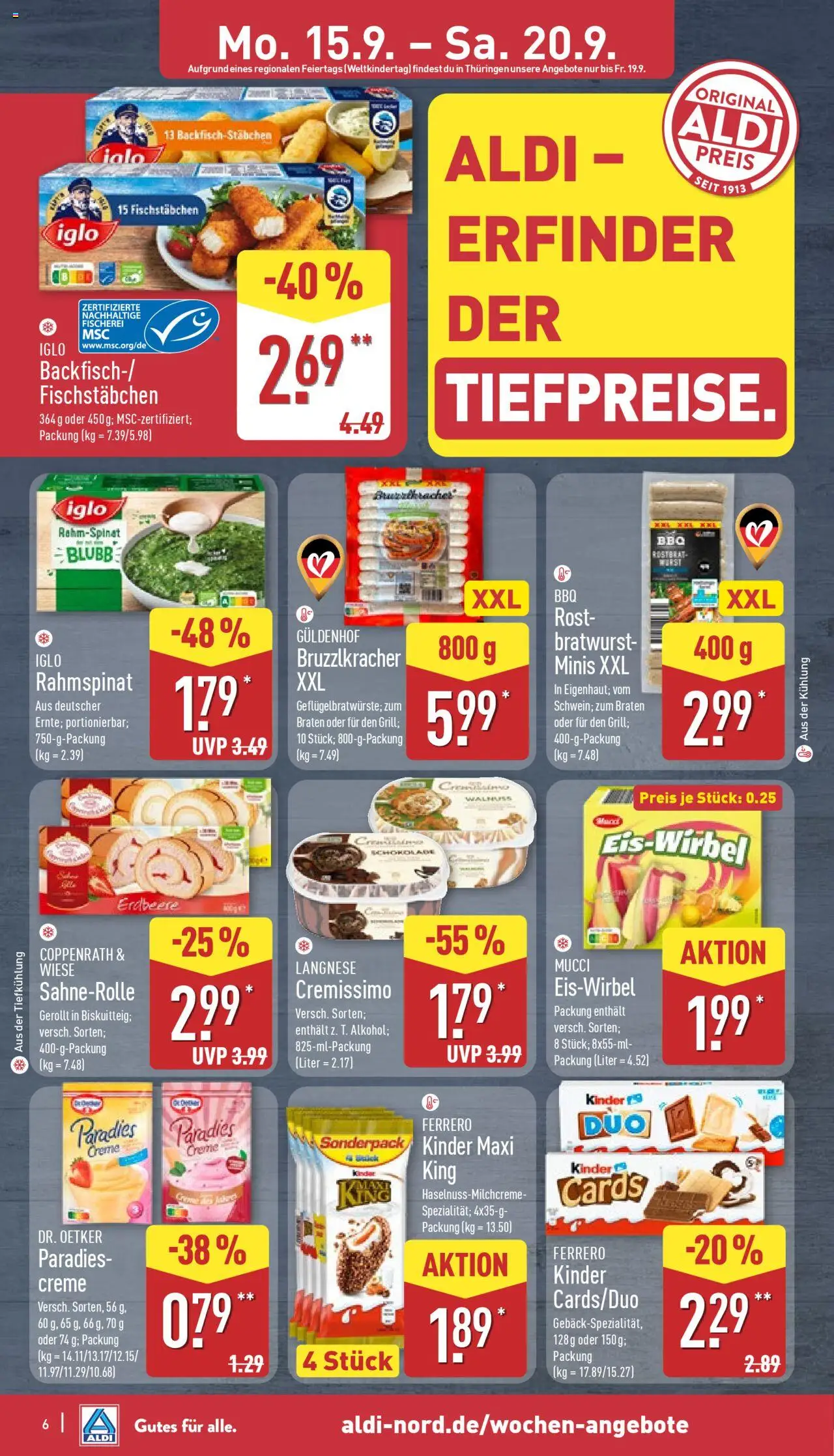 ALDI Prospekt ab 15.09.2025 zum Blättern: Prospekt - Seite 6