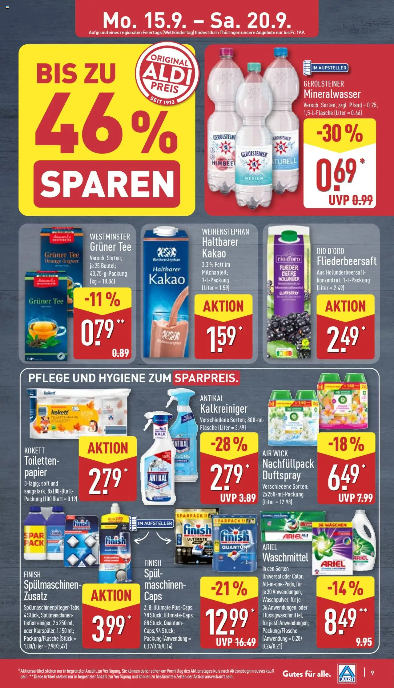 ALDI Prospekt ab 15.09.2025 zum Blättern: Prospekt - Seite 9