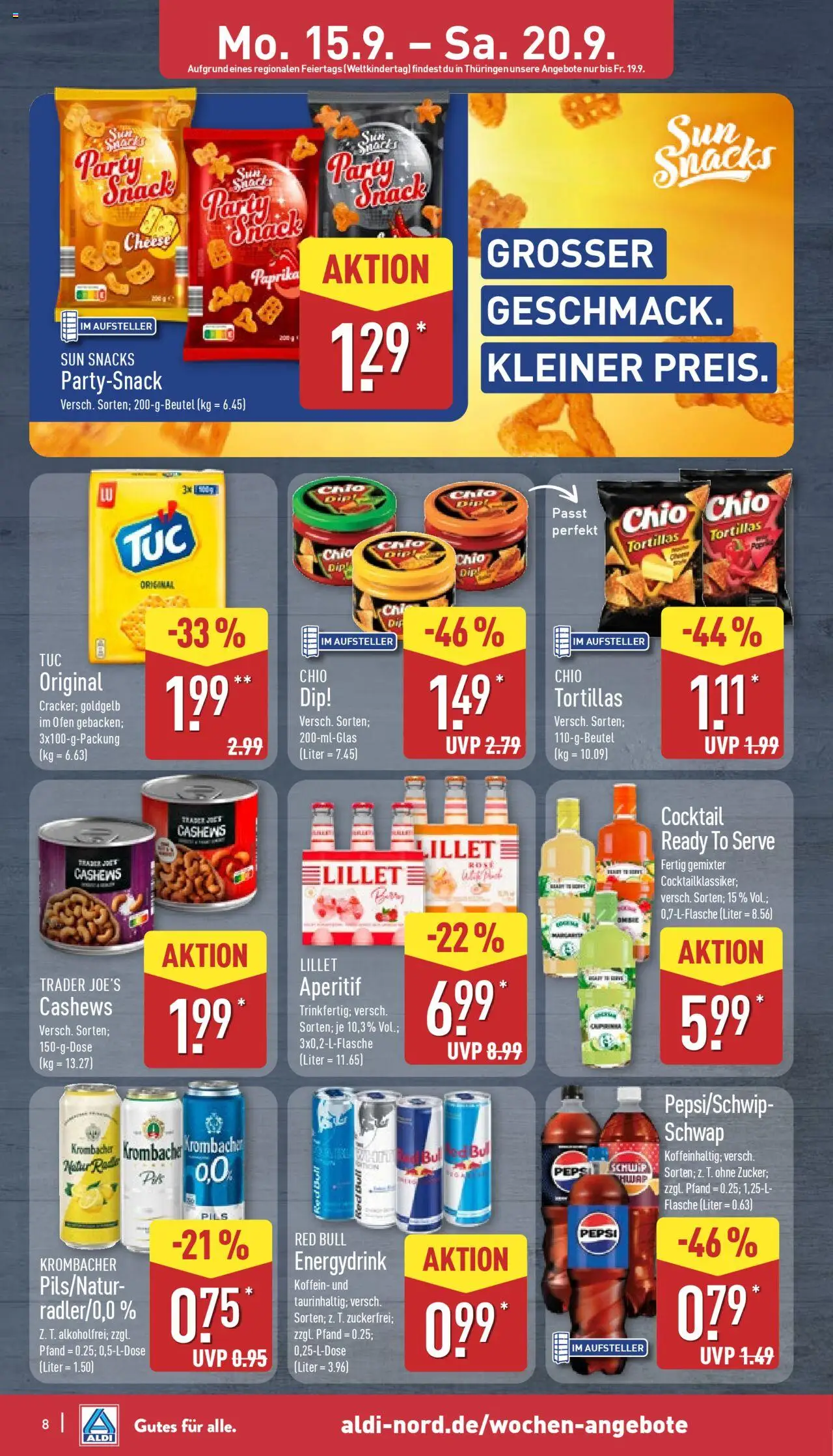 ALDI Prospekt ab 15.09.2025 zum Blättern: Prospekt - Seite 8
