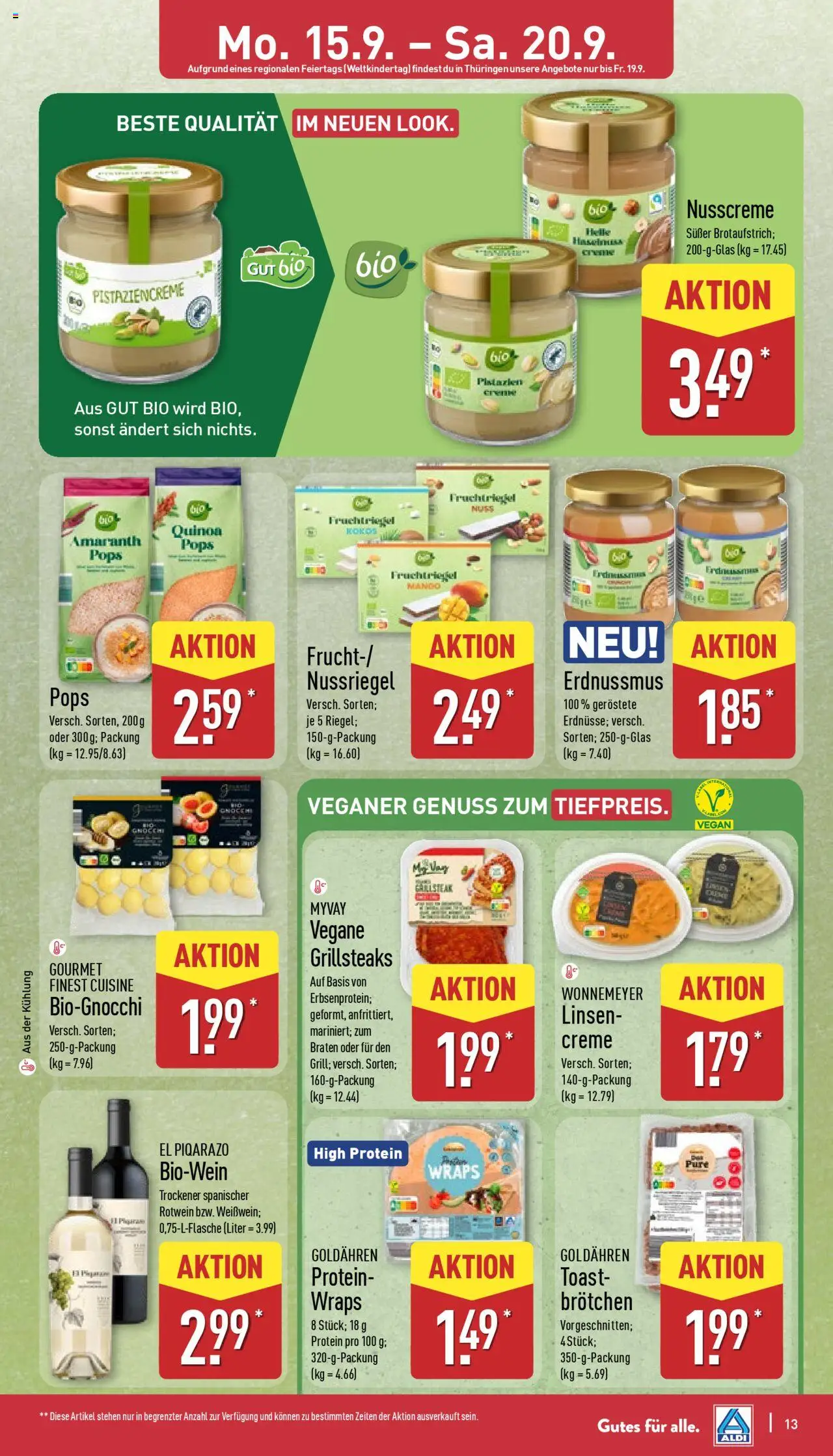 ALDI Prospekt ab 15.09.2025 zum Blättern: Prospekt - Seite 13