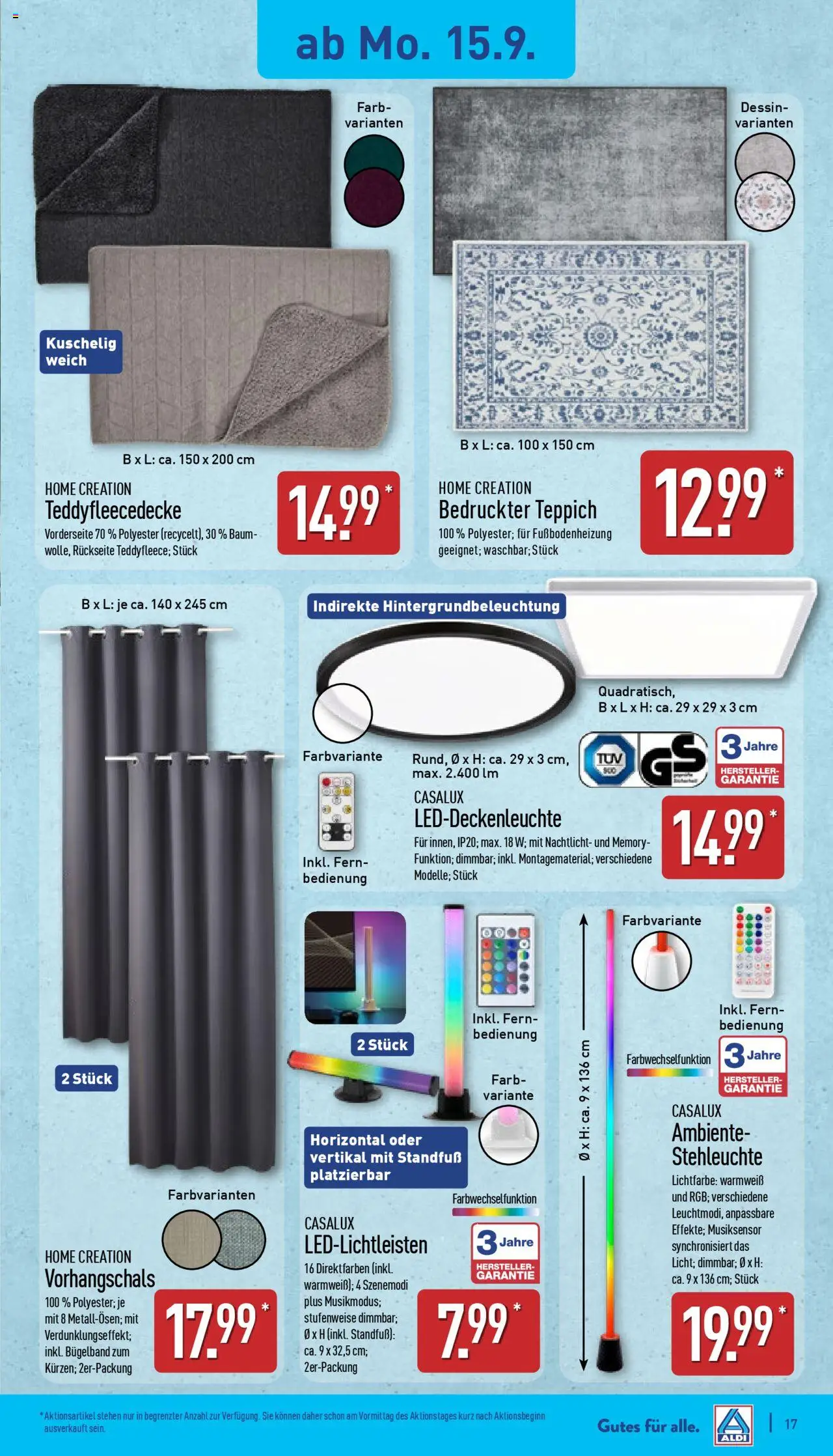 ALDI Prospekt ab 15.09.2025 zum Blättern: Prospekt - Seite 17