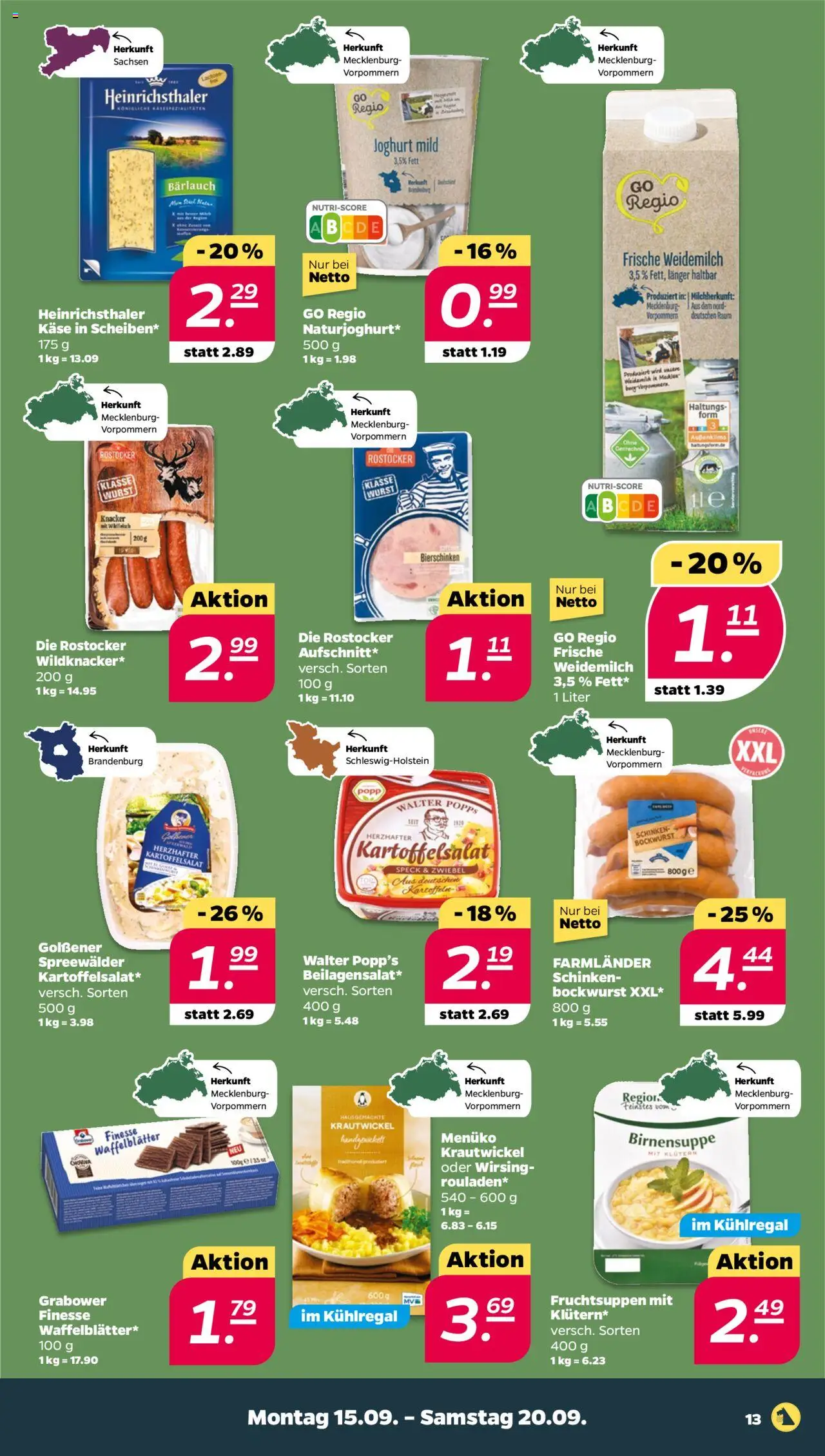 Netto Prospekt ab 15.09.2025 > zum Blättern nächste Woche - Seite 13