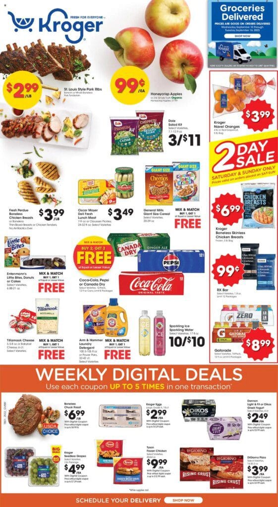KROGER Weekly ad from 09/10/2025 >> Ad for next week