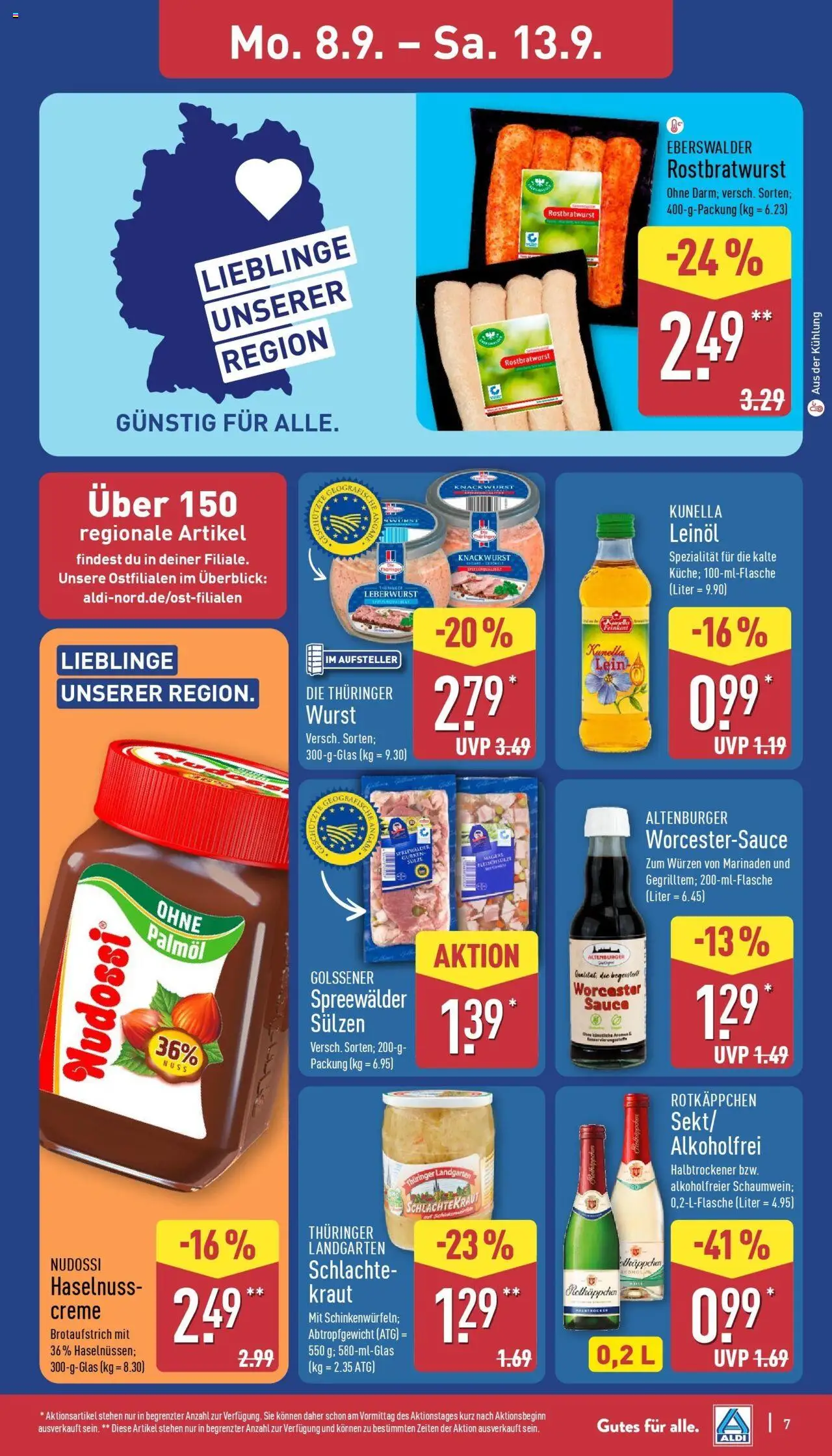 ALDI Prospekt ab 07.09.2025 zum Blättern: ALDI Nord: Wochenangebote