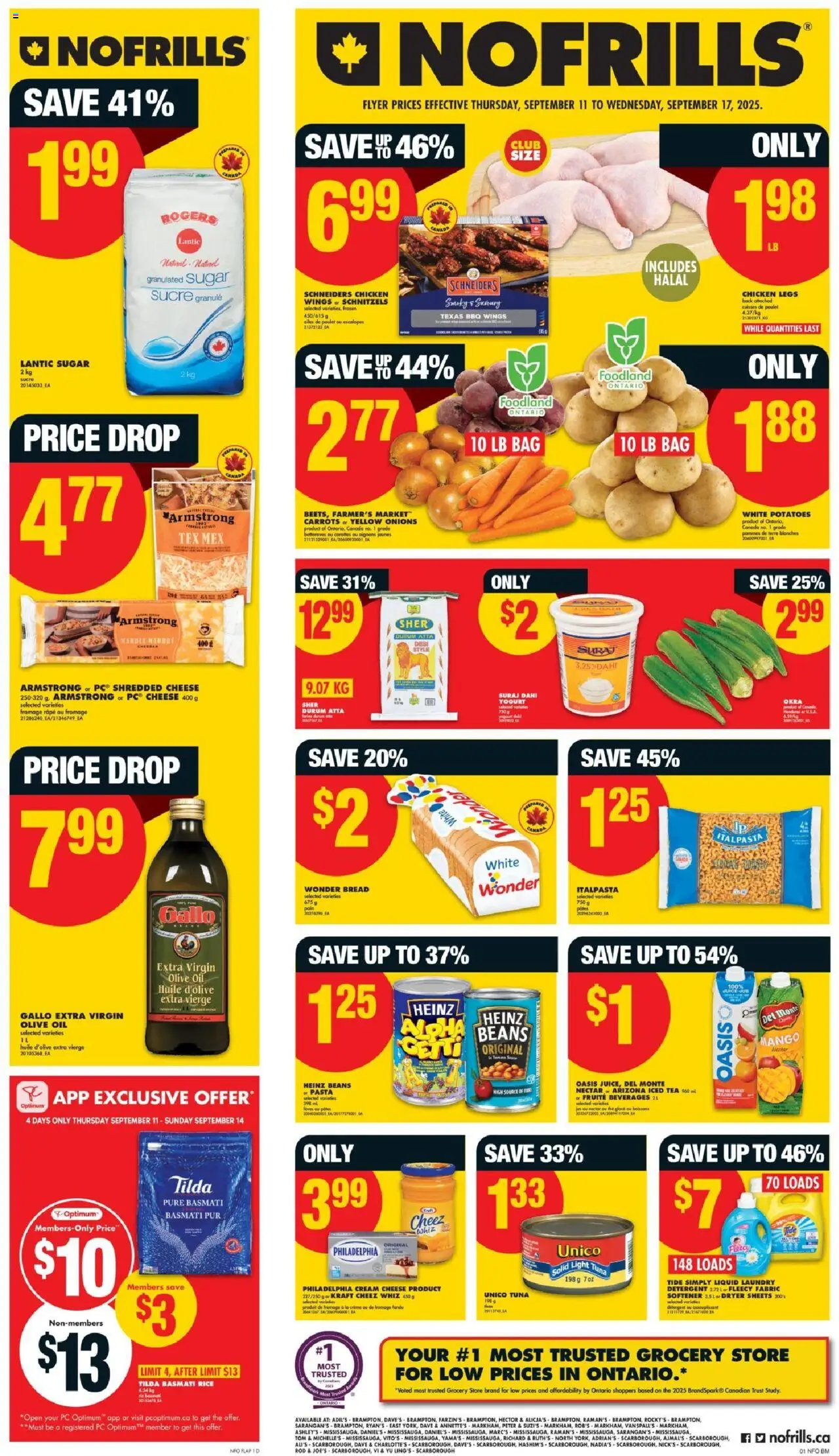 No Frills flyer valid from Sep 11, 2025 - page number 1