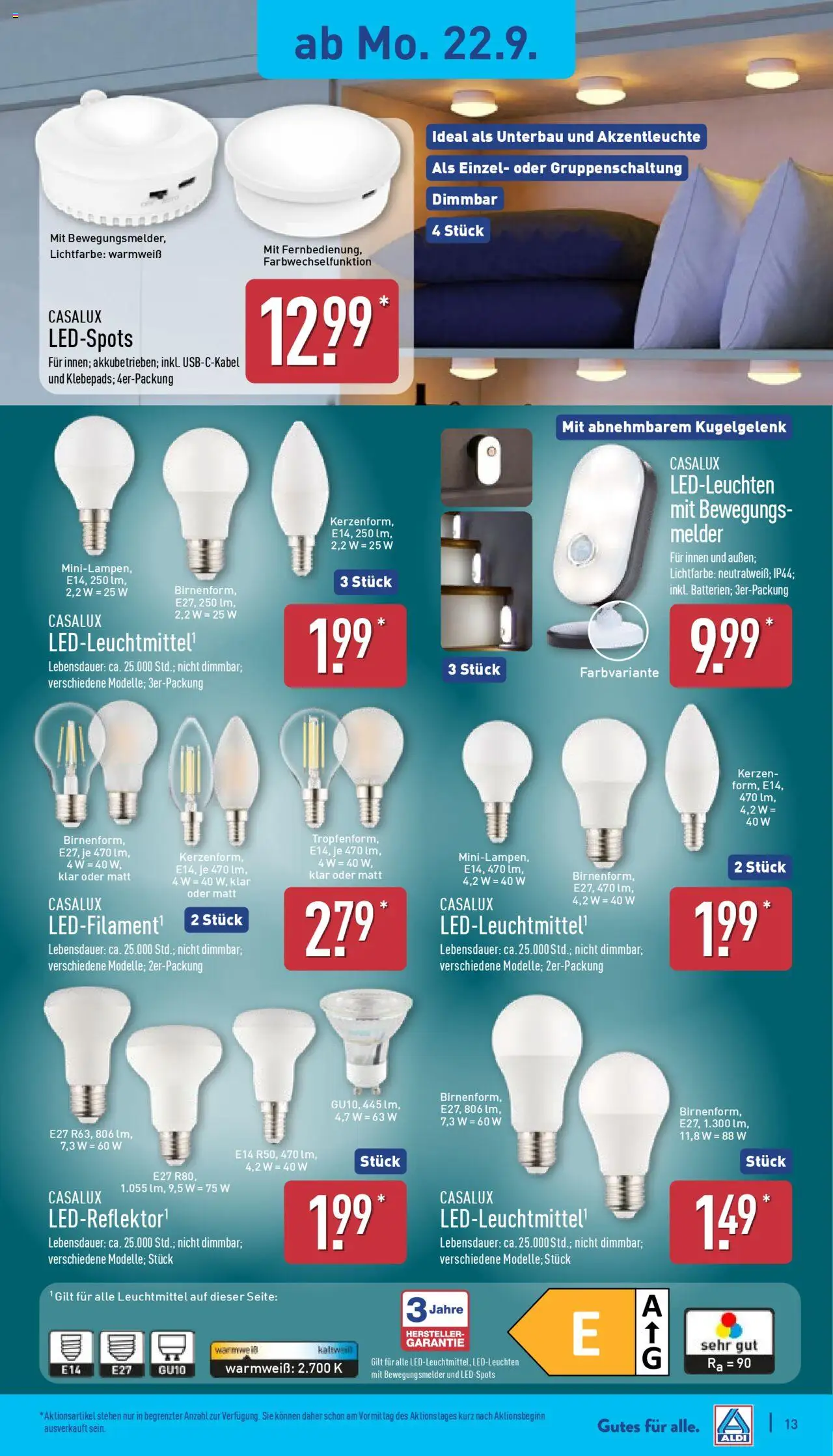 ALDI Prospekt ab 22.09.2025 zum Blättern: Prospekt - Seite 17
