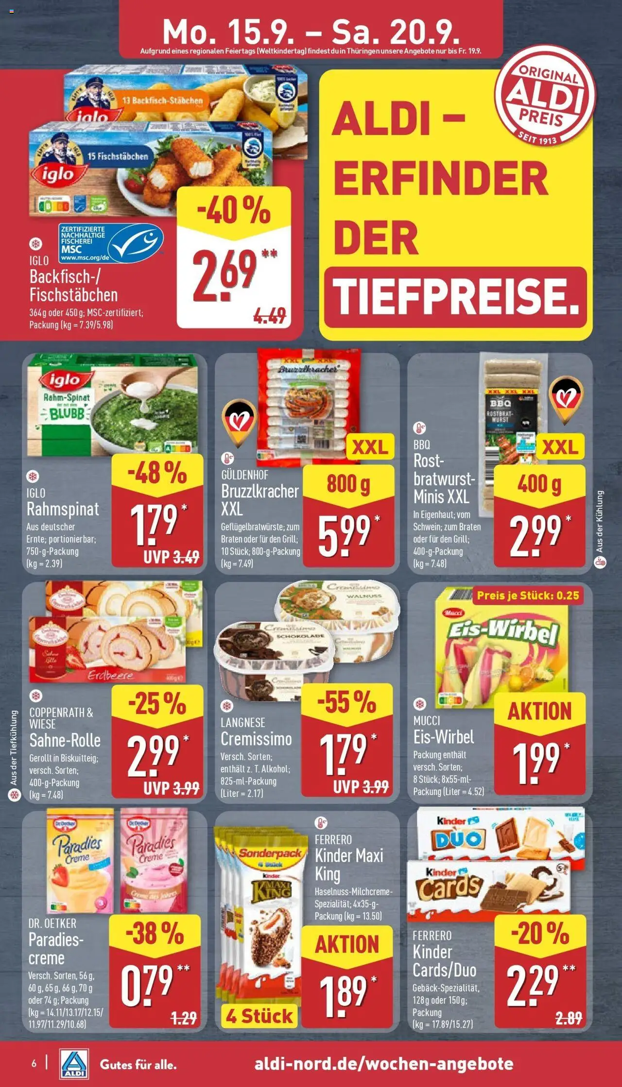 ALDI Prospekt ab 14.09.2025 zum Blättern: ALDI Nord: Wochenangebote