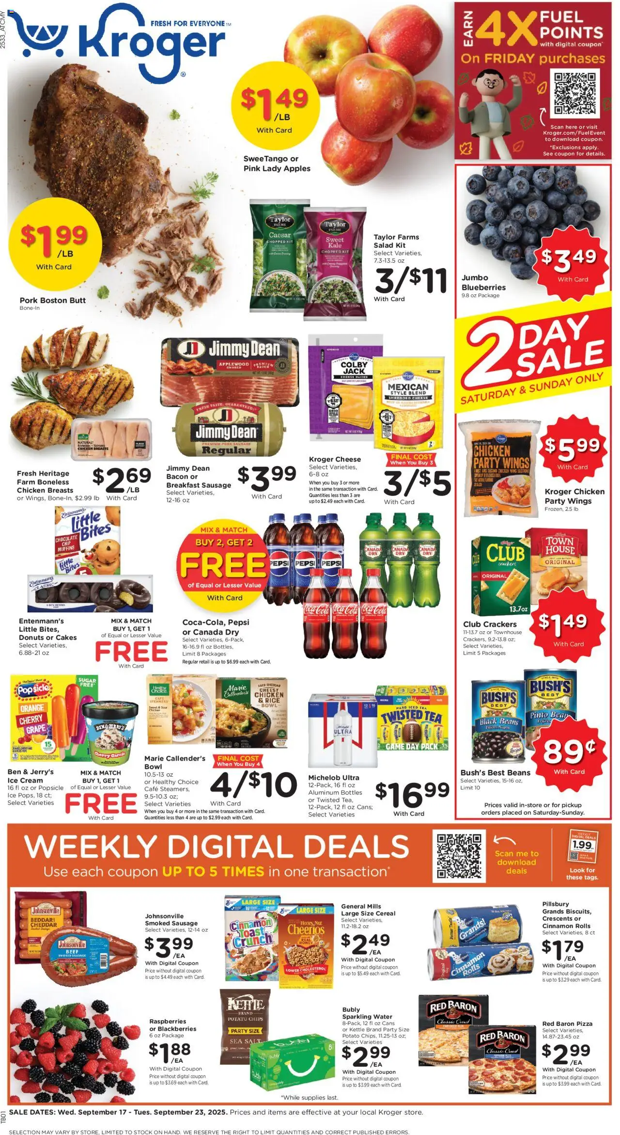 KROGER Weekly ad from 09/17/2025 >> Ad for next week