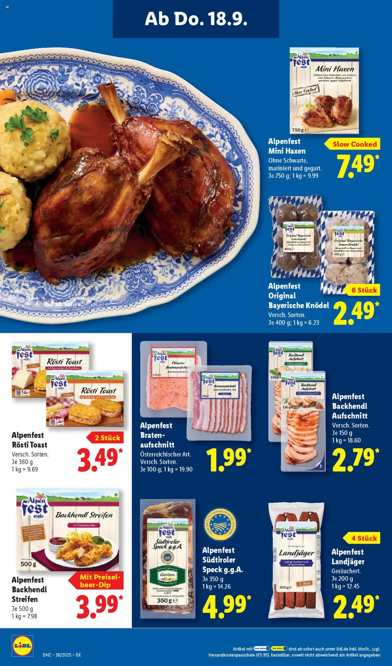 Lidl Prospekt Lüchow – gültig ab 15.09.2025 | Seite: 56 | Produkte: Toast, Schinken
