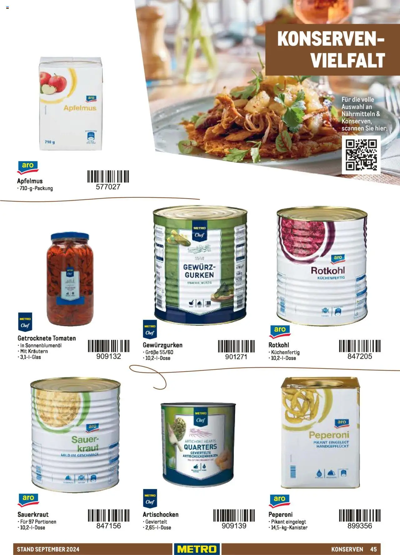 Metro  Sortimentskatalog Lieferservice – gültig ab 17.09.2024 | Seite: 45 | Produkte: Rotkohl, Sonnenblumenol, Tomaten, Kraut