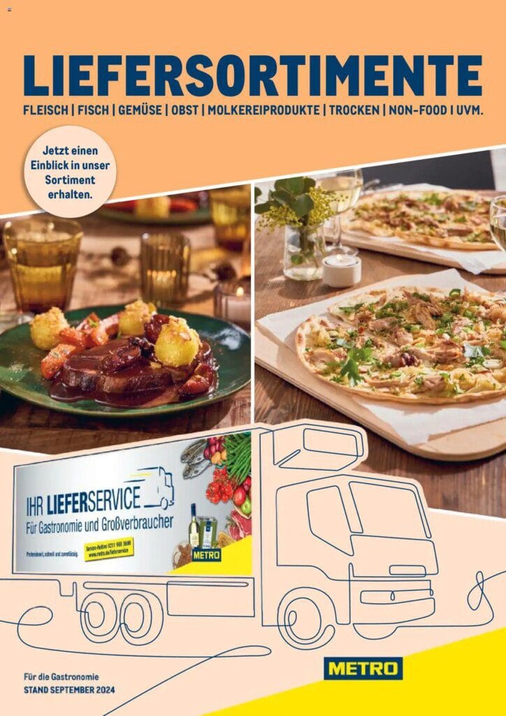 Metro  Sortimentskatalog Lieferservice (ab 17.09.2024) zum Blättern