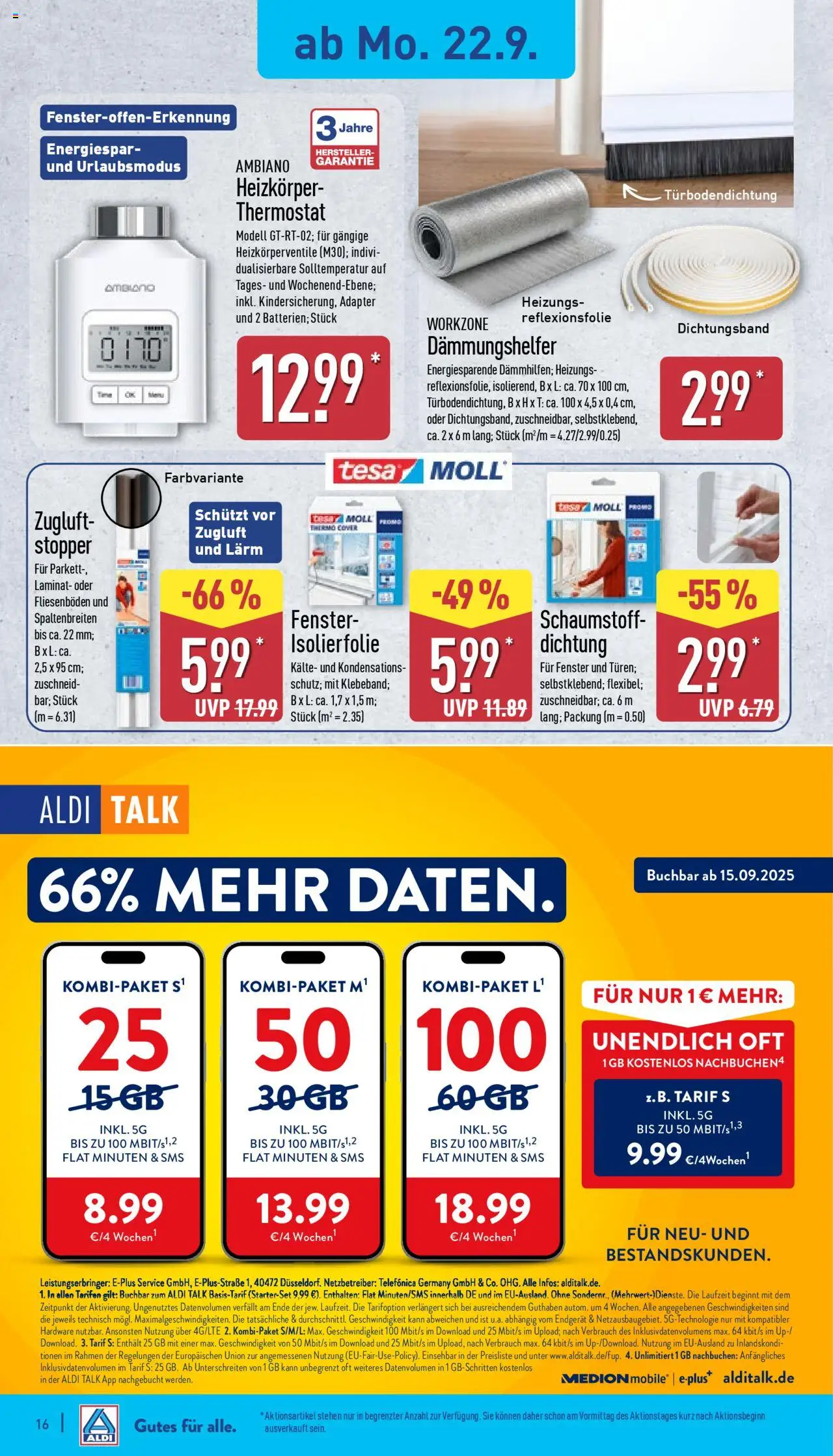 Aldi Prospekt 	 – gültig ab 22.09.2025 | Seite: 20 | Produkte: Adapter, Heizkörper