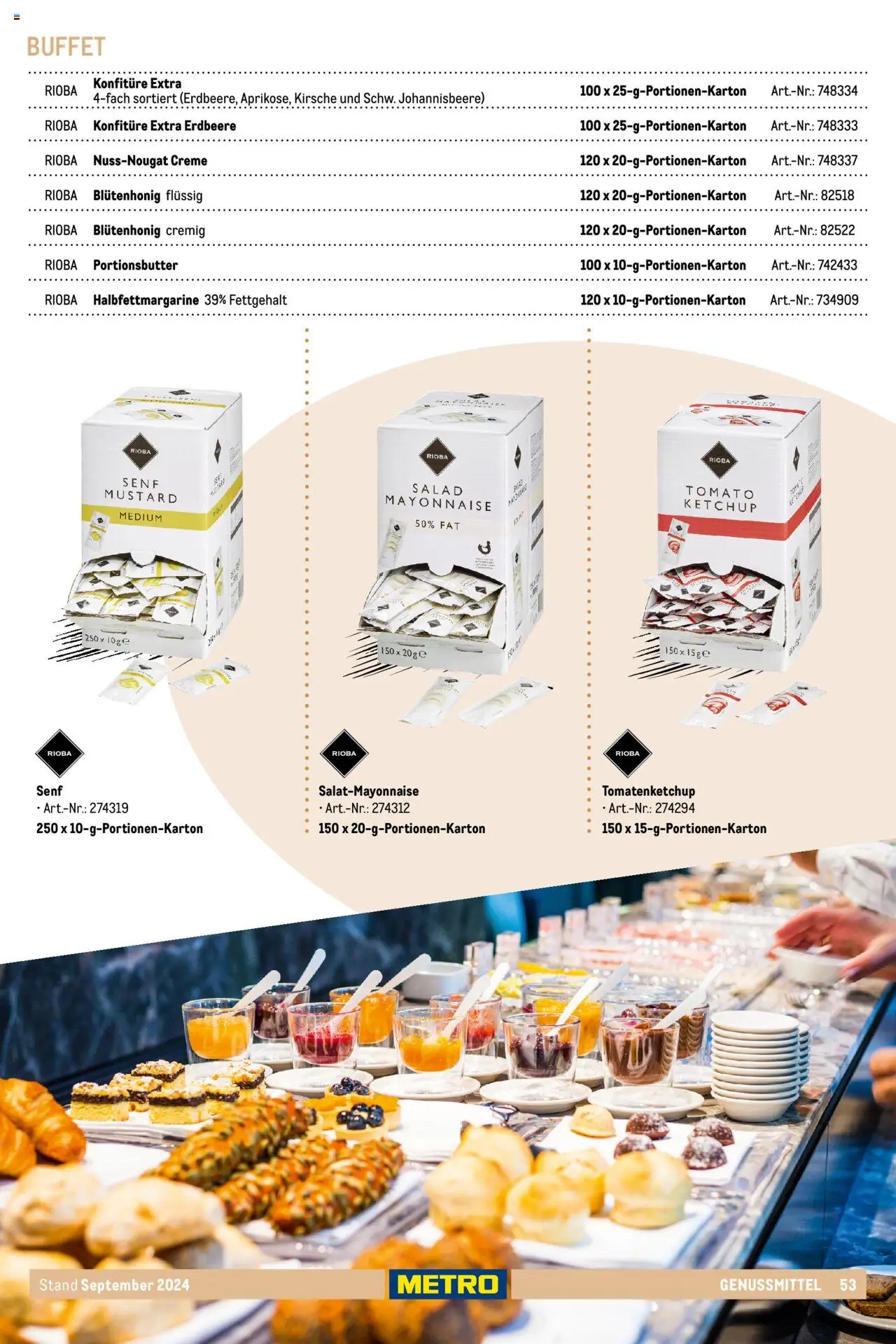 Metro  Eigenmarkensortiment – gültig ab 19.09.2024 | Seite: 53 | Produkte: Creme, Mayonnaise, Ketchup