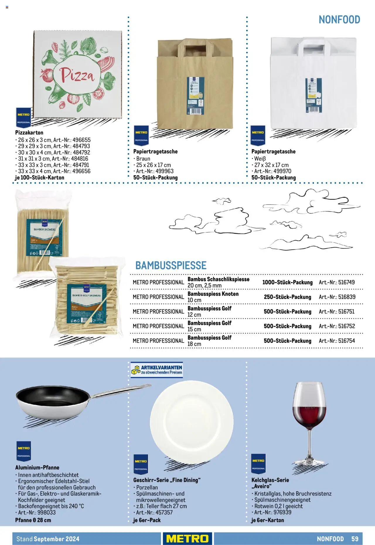 Metro  Eigenmarkensortiment – gültig ab 19.09.2024 | Seite: 59 | Produkte: Rotwein, Pizza
