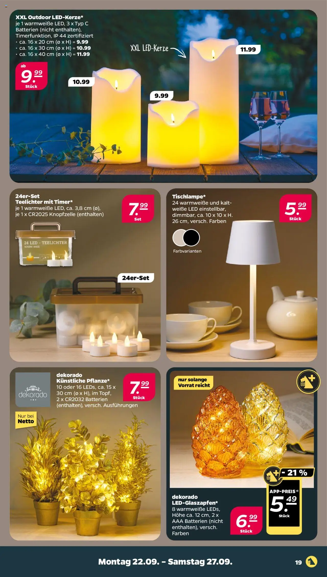 Netto Prospekt 	 – gültig ab 21.09.2025 | Seite: 19 | Produkte: Batterien