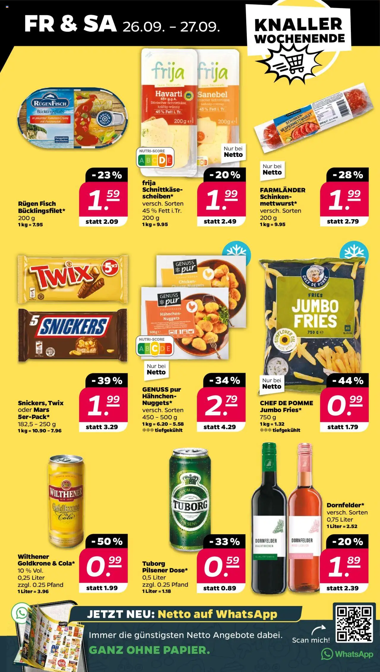 Netto Prospekt 	 – gültig ab 21.09.2025 | Seite: 31 | Produkte: Cola, Wilthener, Tomaten, Fisch