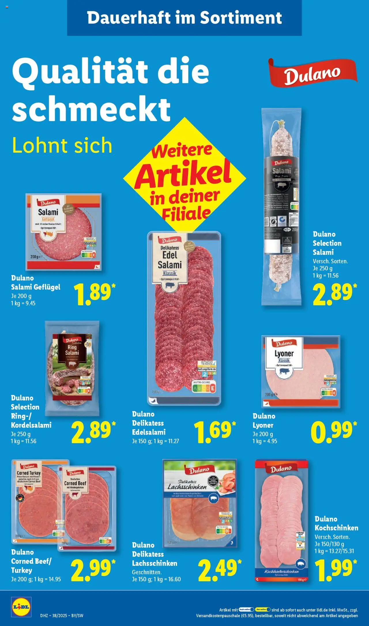 Lidl Prospekt Gundelsheim – gültig ab 15.09.2025 | Seite: 12 | Produkte: Salami