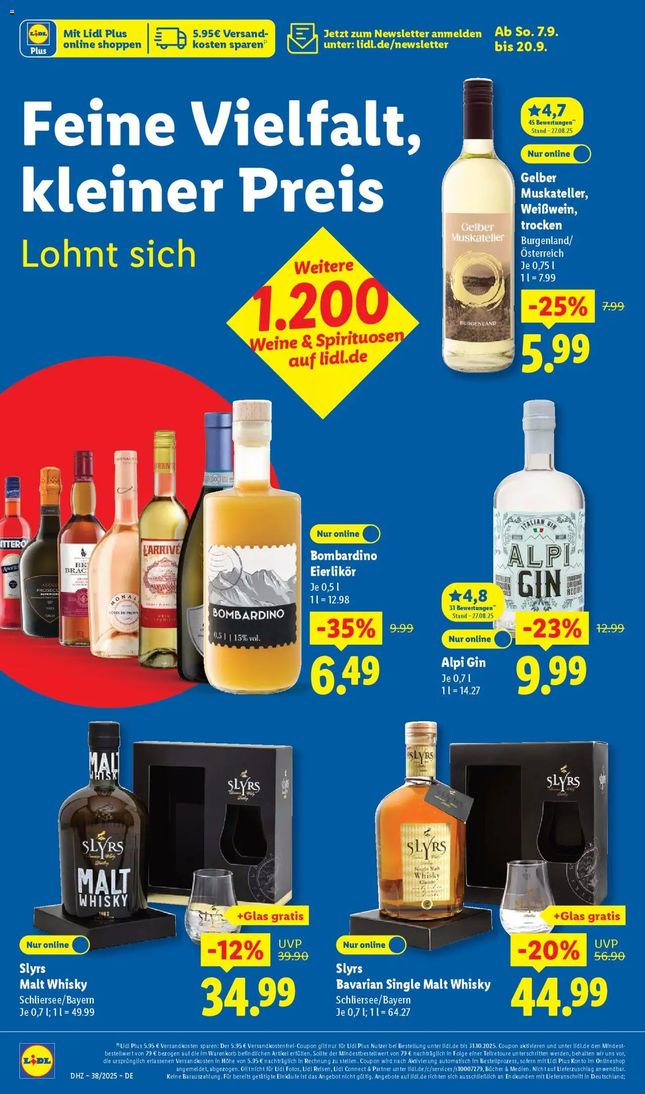 Lidl Prospekt Gundelsheim – gültig ab 15.09.2025 | Seite: 58 | Produkte: Whisky, Gin
