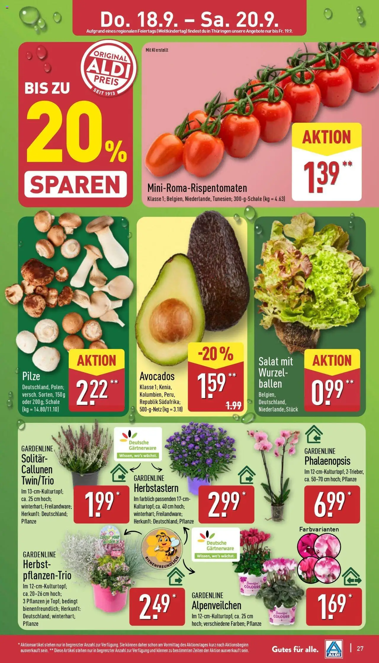 Aldi - ALDI Nord: Wochenangebote – gültig ab 14.09.2025 | Seite: 29 | Produkte: Salat