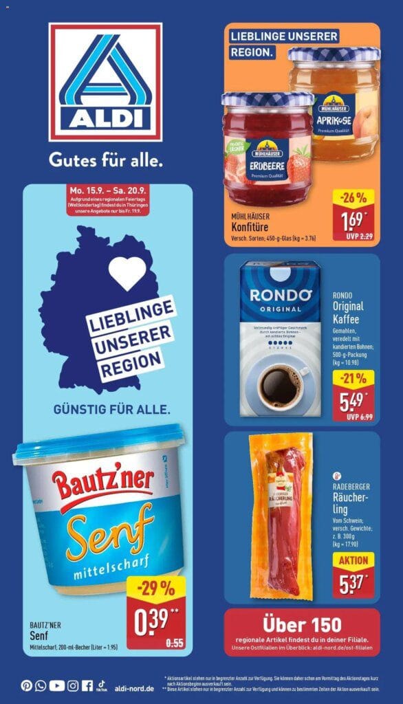 Aldi - ALDI Nord: Wochenangebote (ab 14.09.2025) » Angebote Online 8 Aldi – ALDI Nord: Wochenangebote (ab 14.09.2025) » Angebote Online